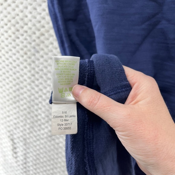 Lilly Pulitzer Cassie Knit Dress Gold Button‎ Detail 100% Cotton Casual Comfy XS - Picture 8 of 8